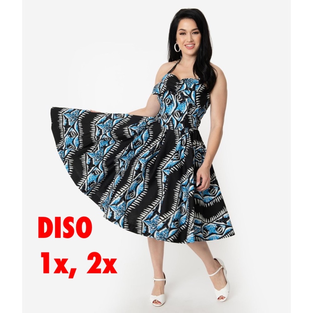 DISO Alfred Shaheen Shark Dress by Unique Vintage